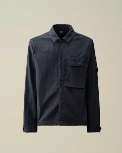 C.P. Company Ottoman Shirt Total Eclipse-Blue Store