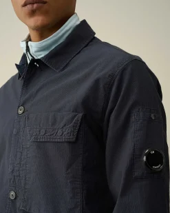 C.P. Company Ottoman Shirt Total Eclipse-Blue Store
