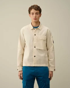 C.P. Company Ottoman Shirt Pistachio Shell-Beige Cheap
