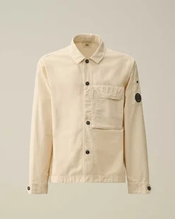 C.P. Company Ottoman Shirt Pistachio Shell-Beige Cheap
