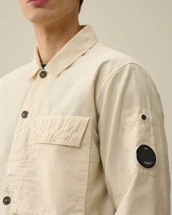 C.P. Company Ottoman Shirt Pistachio Shell-Beige Cheap