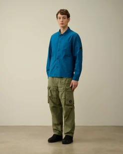 C.P. Company Ottoman Workwear Shirt Ink Blue Fashion