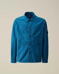 C.P. Company Ottoman Workwear Shirt Ink Blue Fashion