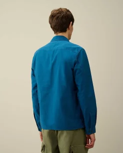 C.P. Company Ottoman Workwear Shirt Ink Blue Fashion
