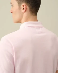 C.P. Company 24/1 Piquet Resist Dyed Polo Shirt Heavenly Pink Cheap