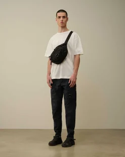 C.P. Company Piquet Waffle Logo T-Shirt Gauze White Store