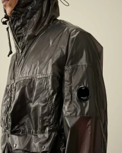 C.P. Company Pium Hooded Jacket Raven Grey-Black Best Sale