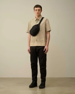 C.P. Company Popeline Baja Print Shirt Pistachio Shell-Beige Online