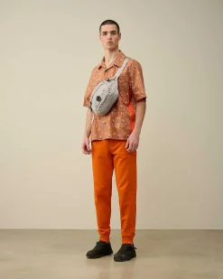 C.P. Company Popeline Sponged Print Shirt Pastry Shell-Orange Shop