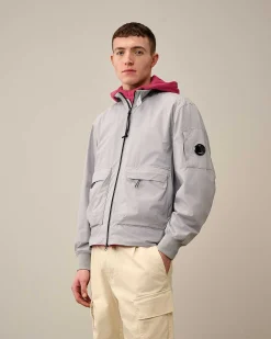 C.P. Company Pro-Tek Bomber Jacket Drizzle Grey Best