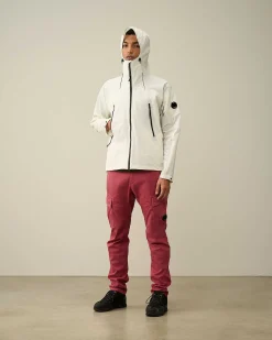 C.P. Company Pro-Tek Hooded Jacket Gauze White Cheap