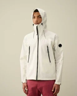 C.P. Company Pro-Tek Hooded Jacket Gauze White Cheap