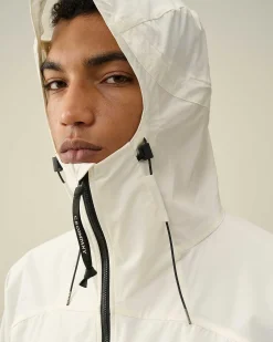C.P. Company Pro-Tek Hooded Jacket Gauze White Cheap
