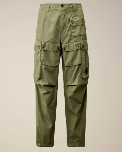 C.P. Company Rip-Stop Loose Utility Cargo Pants Agave Green Clearance