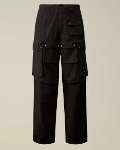 C.P. Company Rip-Stop Loose Utility Cargo Pants Black Sale