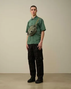 C.P. Company Rip-Stop Loose Utility Cargo Pants Black Sale