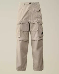 C.P. Company Rip-Stop Loose Utility Cargo Pants Drizzle Grey Cheap