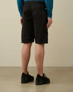 C.P. Company Rip-Stop Shorts Black Hot