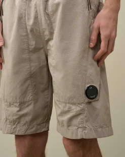 C.P. Company Rip-Stop Shorts Drizzle Grey Cheap