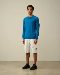 C.P. Company Sea Island Lens Knit Lyons Blu-Blue Best