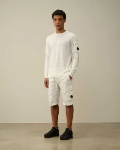 C.P. Company Sea Island Lens Knit Gauze White Store