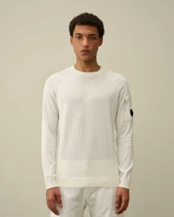 C.P. Company Sea Island Lens Knit Gauze White Store