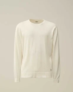 C.P. Company Sea Island Logo Knit Gauze White Shop