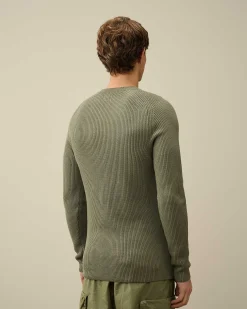 C.P. Company Sea Island Ribbed Knit Agave Green Store