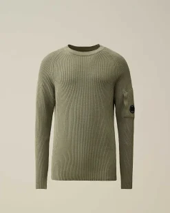 C.P. Company Sea Island Ribbed Knit Agave Green Store