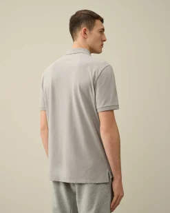 C.P. Company Stretch Piquet Regular Polo Shirt Drizzle Grey Online