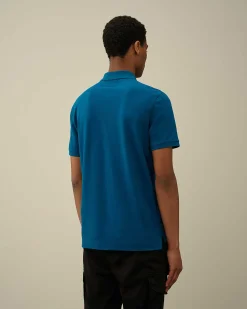 C.P. Company Stretch Piquet Slim Polo Shirt Ink Blue Fashion