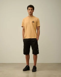 C.P. Company Stretch Sateen Cargo Shorts Black Best