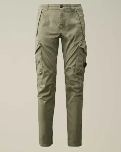 C.P. Company Stretch Sateen Ergonomic Lens Utility Pants Agave Green Online