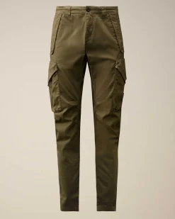 C.P. Company Stretch Sateen Ergonomic Lens Utility Pants Ivy Green Sale