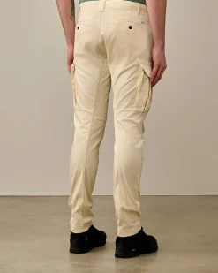 C.P. Company Stretch Sateen Ergonomic Lens Cargo Pants Pistachio Shell-Beige Online