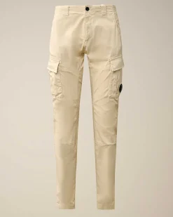 C.P. Company Stretch Sateen Ergonomic Lens Cargo Pants Pistachio Shell-Beige Online