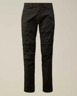 C.P. Company Stretch Sateen Ergonomic Pants Black Sale