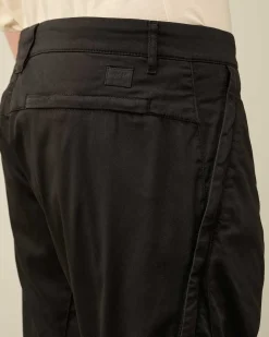 C.P. Company Stretch Sateen Ergonomic Pants Black Sale