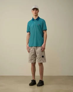 C.P. Company Tacting Piquet Polo Shirt Ink Blue Online