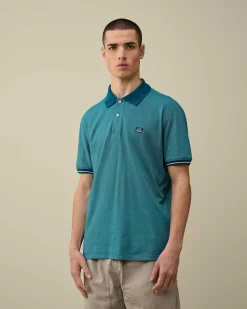 C.P. Company Tacting Piquet Polo Shirt Ink Blue Online
