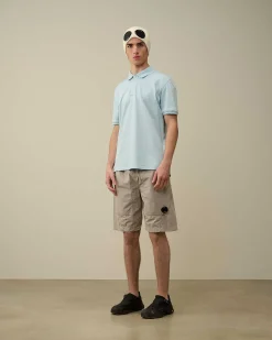 C.P. Company Tacting Piquet Polo Shirt Starlight Blue Shop