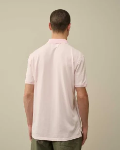 C.P. Company Tacting Piquet Polo Shirt Heavenly Pink Flash Sale