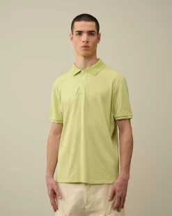 C.P. Company Tacting Piquet Polo Shirt White Pear Online