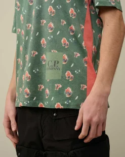 C.P. Company Tacting Piquet Sponged Polo Shirt Duck Green Shop