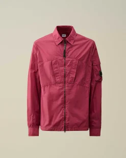 C.P. Company Taylon L Zipped Shirt Red Bud Online