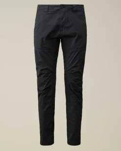 C.P. Company Twill Stretch Ergonomic Pants Total Eclipse-Blue Discount