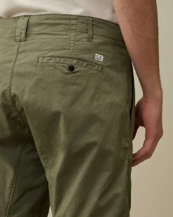 C.P. Company Twill Stretch Ergonomic Pants Agave Green Best Sale