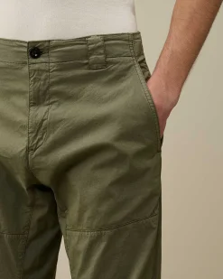 C.P. Company Twill Stretch Ergonomic Pants Agave Green Best Sale