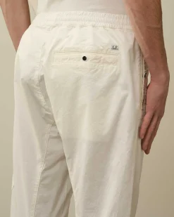 C.P. Company Twill Stretch Regular Utility Cargo Pants Gauze White Cheap