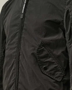 C.P. Company U16 Chrome-R Bomber Jacket Black Clearance